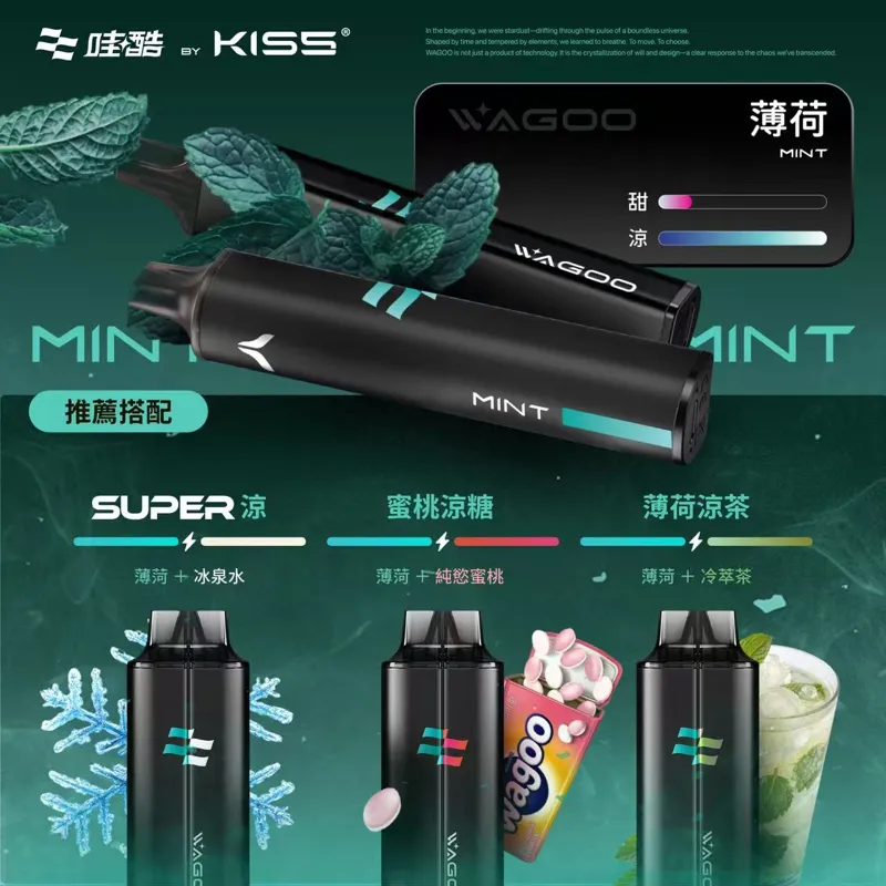 WAGOO哇酷6500口便攜電子煙|承襲KIS5血統的創新口糧機 WAGOO哇酷